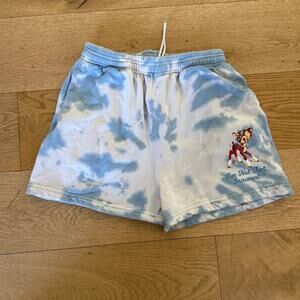 By Sami Ryan - Innocent Tie Dye Sweat Shorts in Blue & White